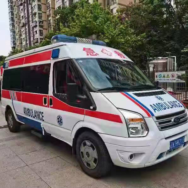 高唐长途救护车护送病人返乡